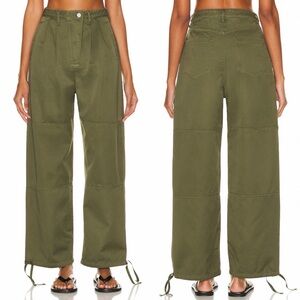 Moussy Vintage Fayette Cargo Pants Khaki Green Made in Japan Size Small